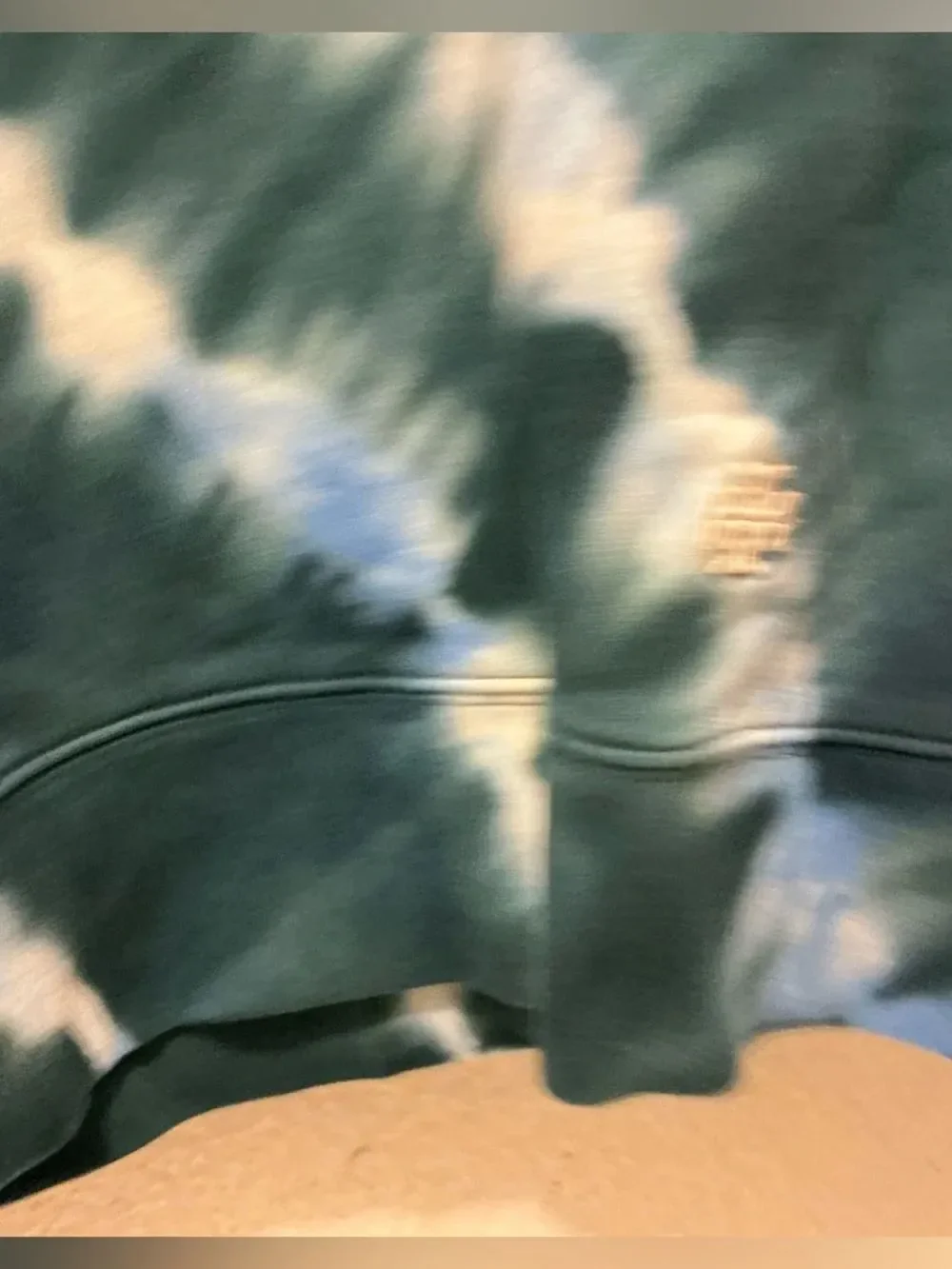 Tory Burch Green, Blue & White Tie-Dye Crewneck Sweatshirt S/P